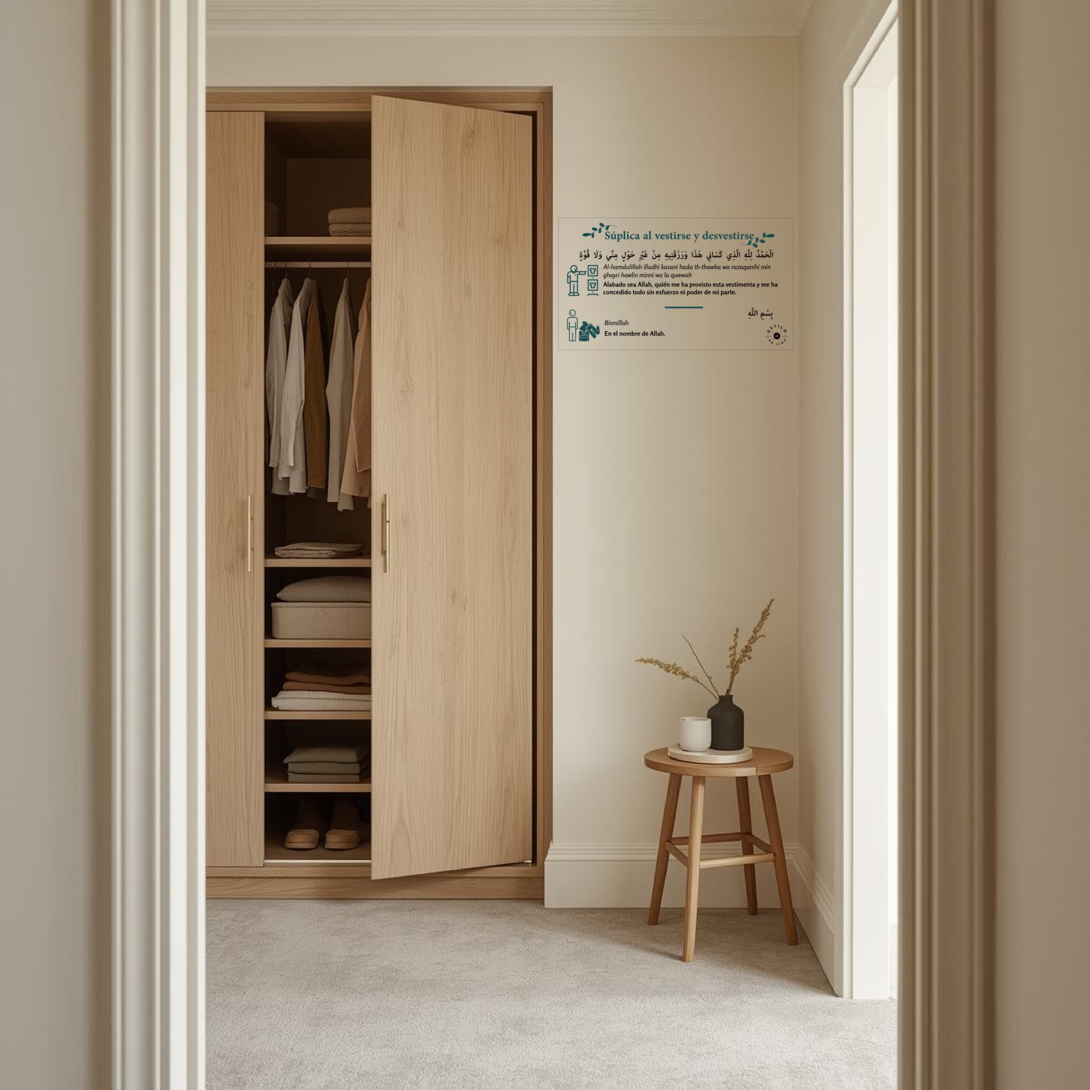 Súplica al vestirse y desvestirse